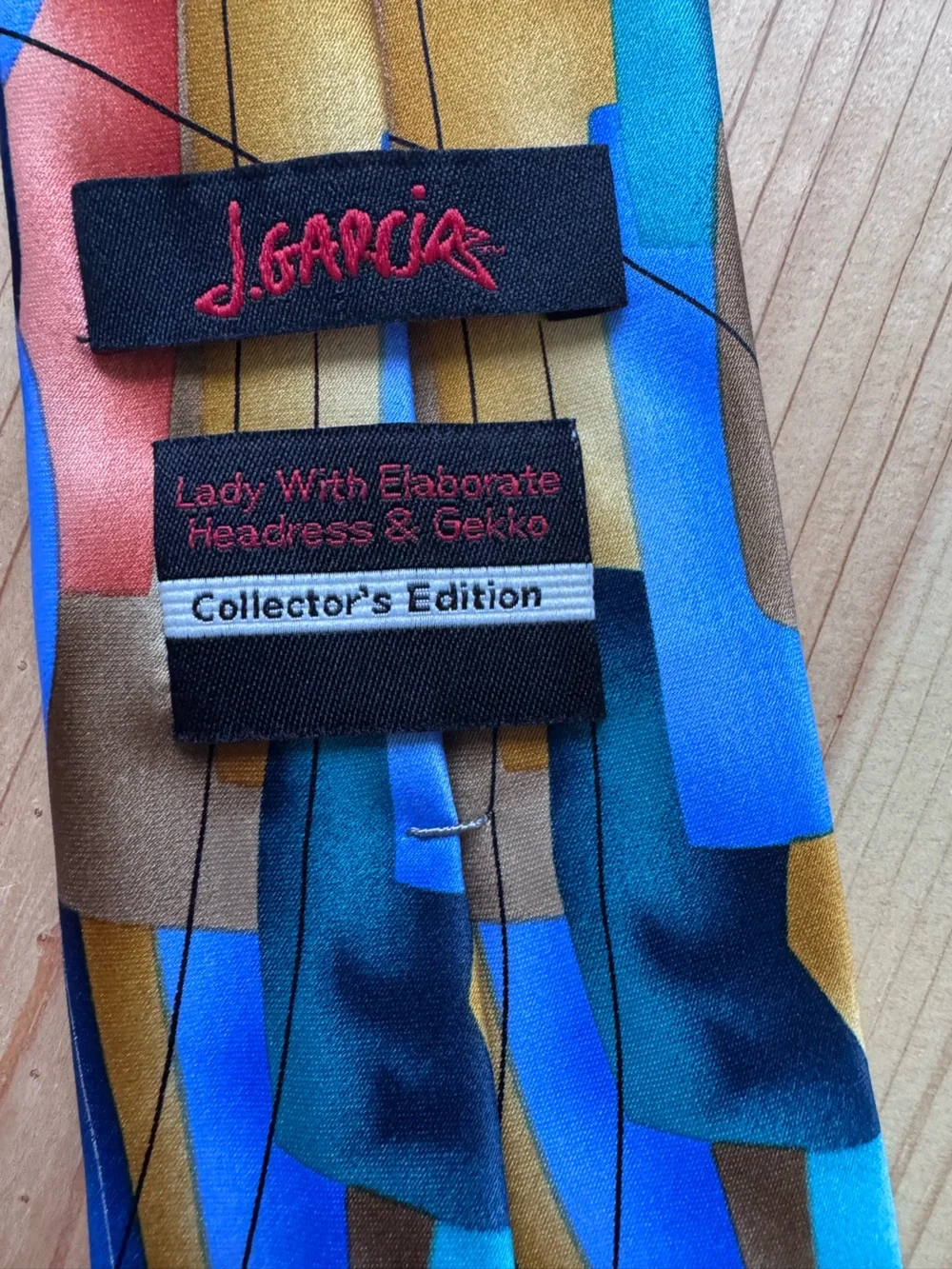 Jerry Garcia Collector’s Edition Lady With Elaborate Headdress & Gekko USA Tie